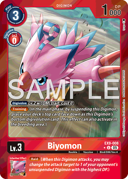 EX09-008, UC, Biyomon (Foil)