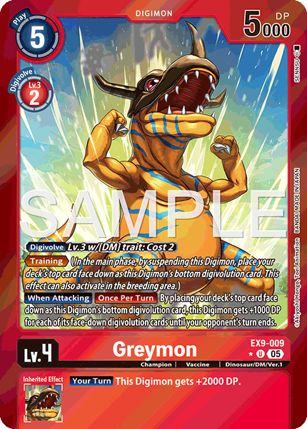 EX09-009, UC, Greymon (Foil)