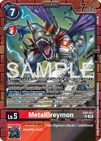 EX09-011, SR, MetalGreymon