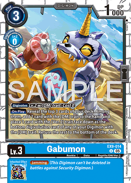 EX09-014, UC, Gabumon