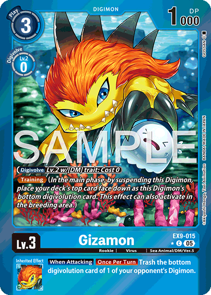 EX09-015, C, Gizamon (Foil)