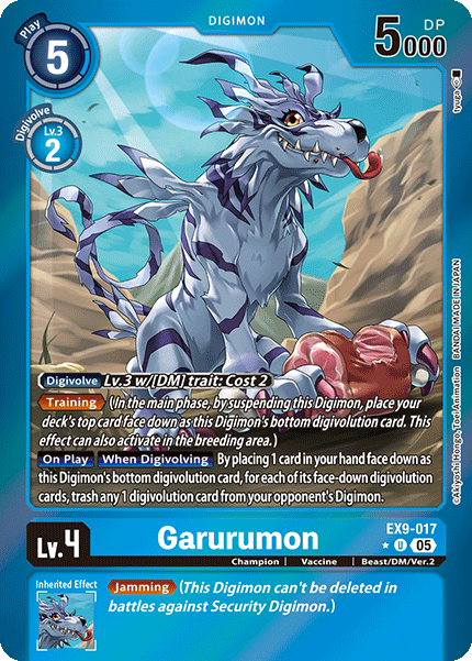 EX09-017, UC, Garurumon (Foil)