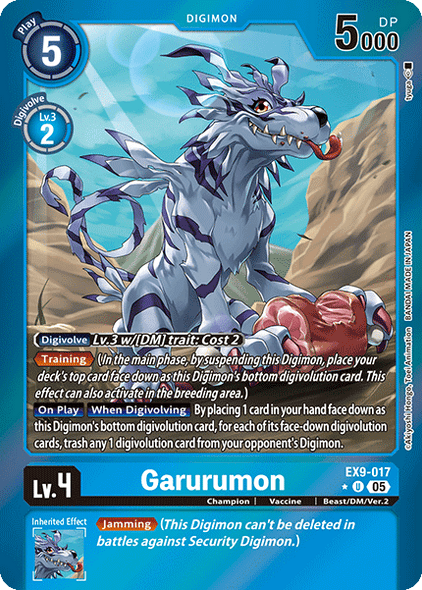 EX09-017, UC, Garurumon (Foil)