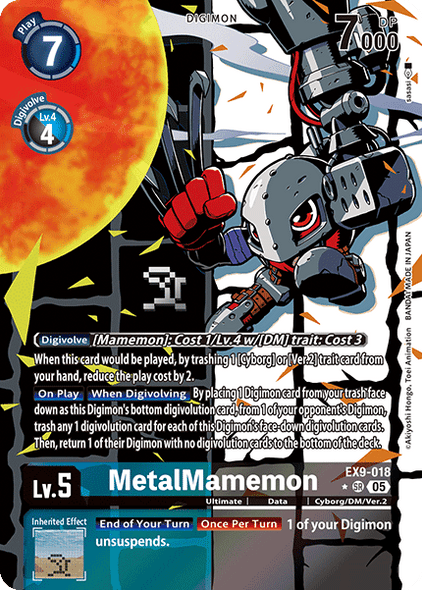 EX09-018, SR, MetalMamemon (Alternate Art)