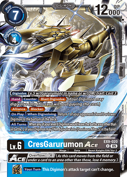 EX09-020, R, CresGarurumon ACE