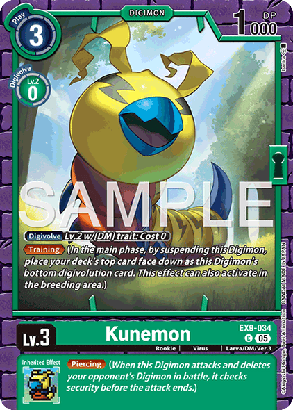 EX09-034, C, Kunemon