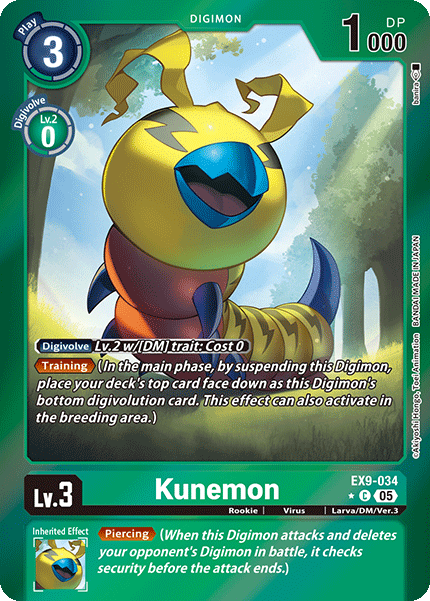 EX09-034, C, Kunemon (Foil)