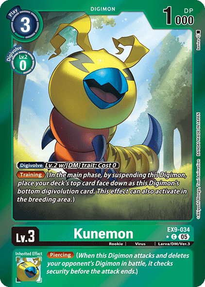 EX09-034, C, Kunemon (Foil)
