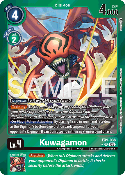 EX09-038, UC, Kuwagamon (Foil)