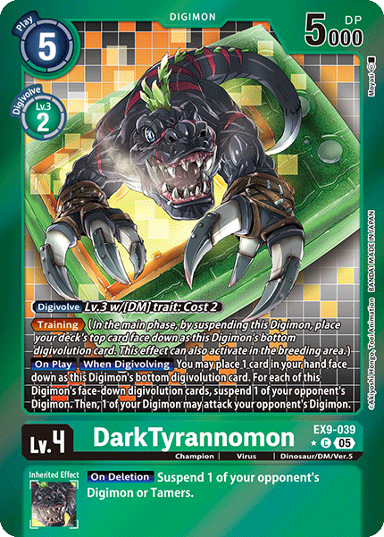 EX09-039, C, DarkTyrannomon (Foil)