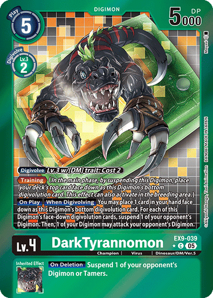 EX09-039, C, DarkTyrannomon (Foil)