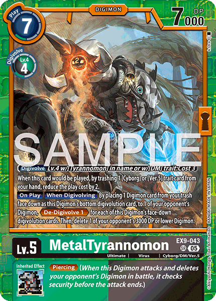 EX09-043, SR, MetalTyrannomon