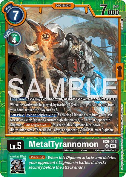 EX09-043, SR, MetalTyrannomon
