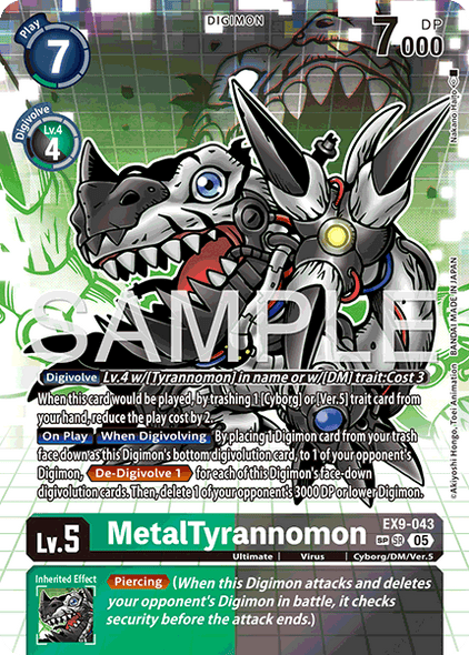 EX09-043, SR, MetalTyrannomon (Special Rare)