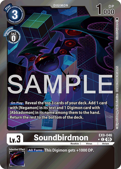 EX09-046, C, Soundbirdmon (Foil)