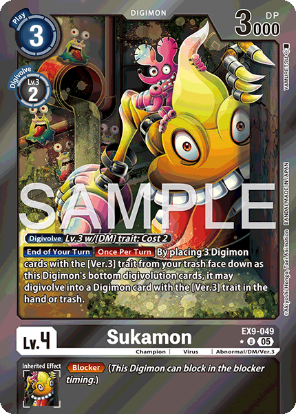 EX09-049, UC, Sukamon (Foil)