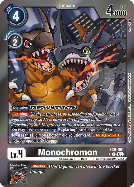 EX09-051, UC, Monochromon (Foil)