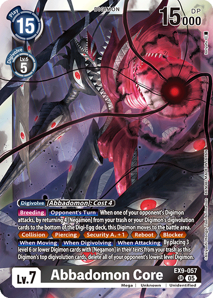 EX09-057, SR, Abbadomon Core