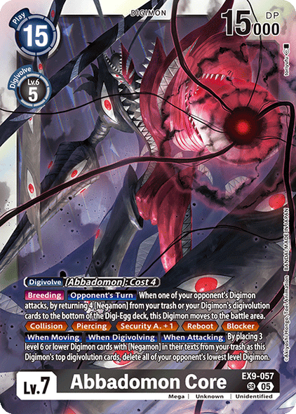 EX09-057, SR, Abbadomon Core