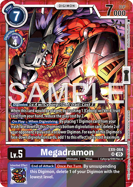 EX09-064, SR, Megadramon