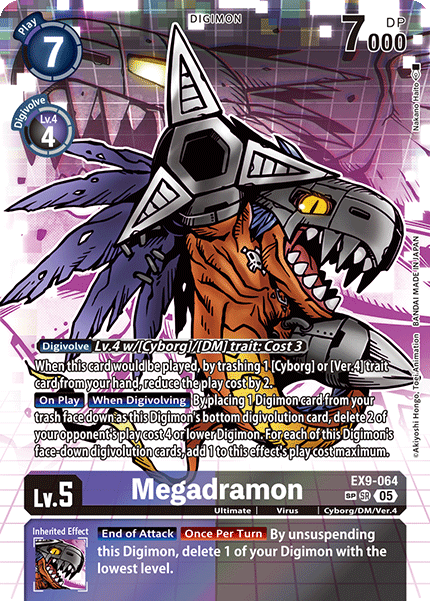 EX09-064, SR, Megadramon (Special Rare)
