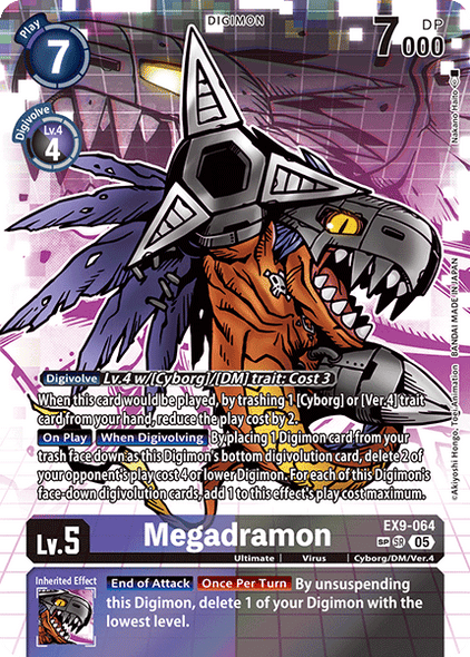 EX09-064, SR, Megadramon (Special Rare)