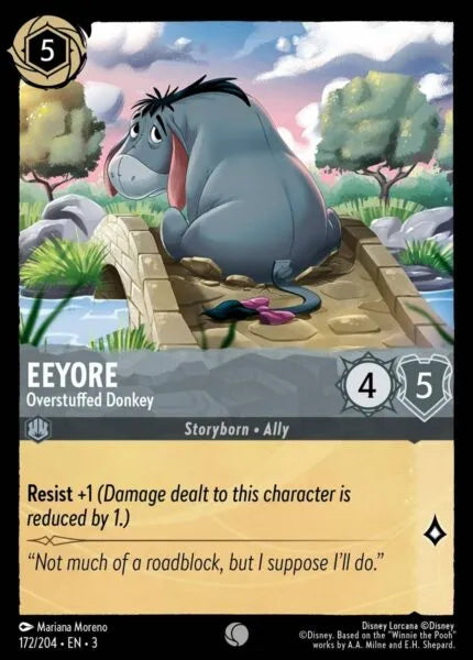 3INK-172, C, Eeyore - Overstuffed Donkey (Foil)