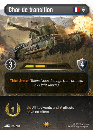 FS130, R, Char de transition