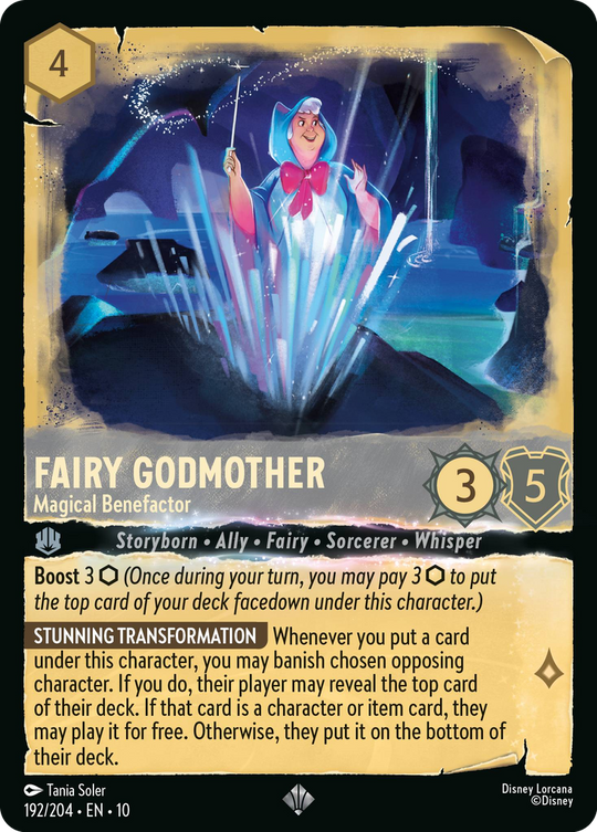 10WHI-192, SR, Fairy Godmother - Magical Benefactor (Foil)