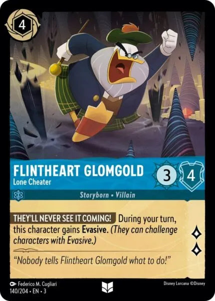 3INK-140, UC, Flintheart Glomgold - Lone Cheater (Foil)