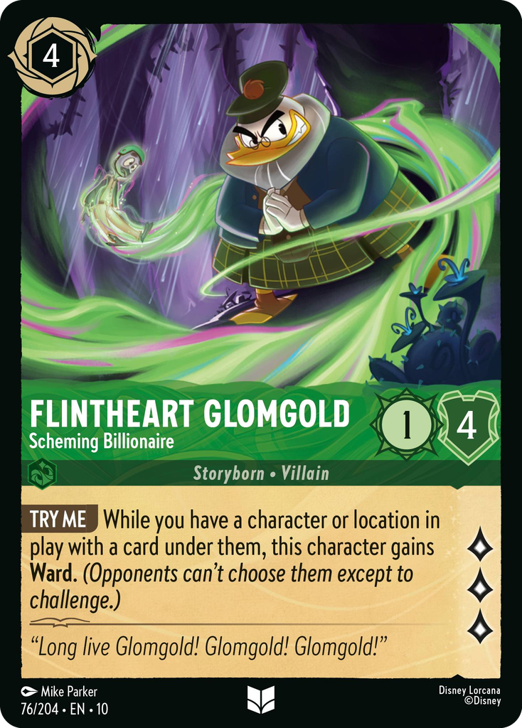 10WHI-076, UC, Flintheart Glomgold - Scheming Billionaire