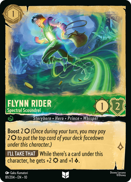 10WHI-081, UC, Flynn Rider - Spectral Scoundrel (Foil)