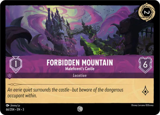 3INK-066, C, Forbidden Mountain - Maleficent's Castle (Foil)