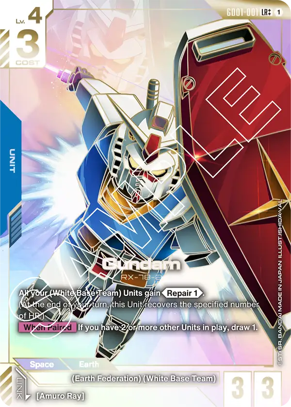 GD01-001, LR, Gundam (LR++ Alternate Art) – Kai of Cards