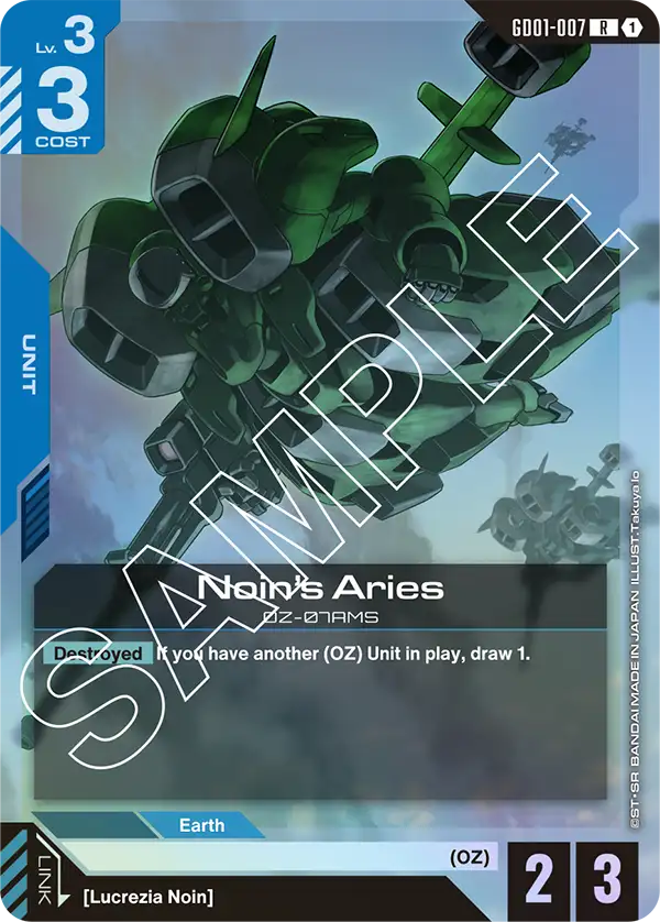 GD01-007, R, Noin's Aries