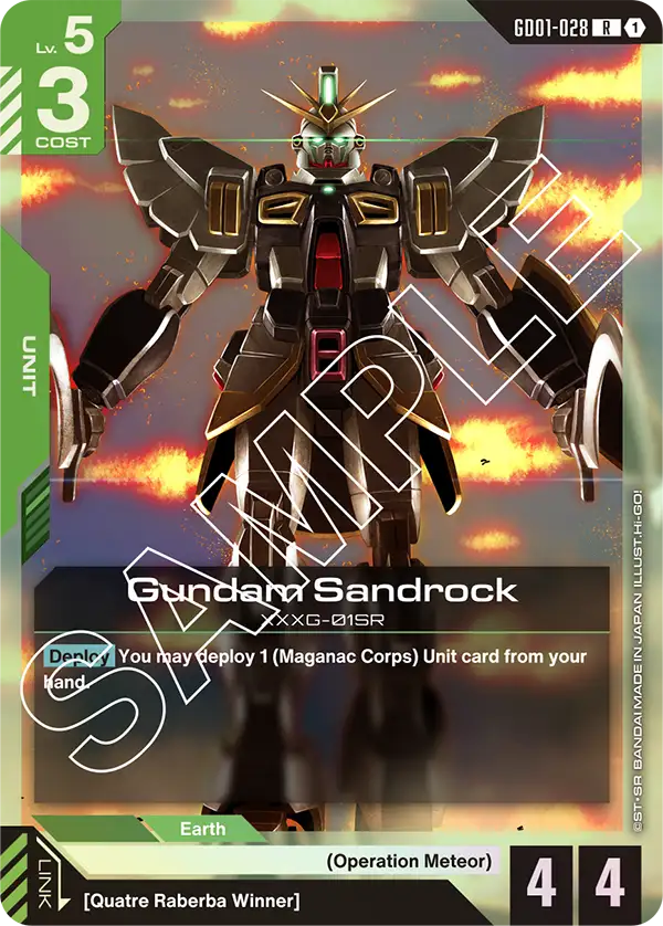 GD01-028, R, Gundam Sandrock