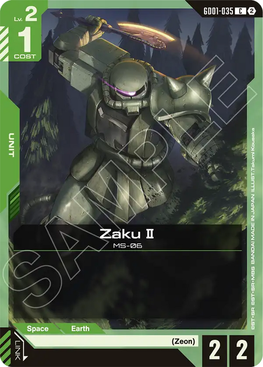 GD01-035, C, Zaku Ⅱ (SC01 Reprint)