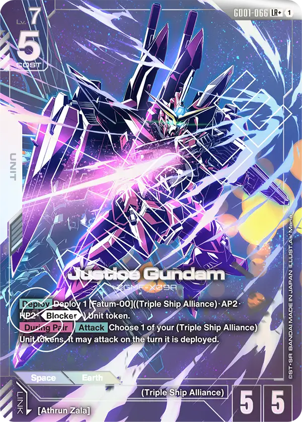 GD01-066, LR, Justice Gundam (Alternate Art)