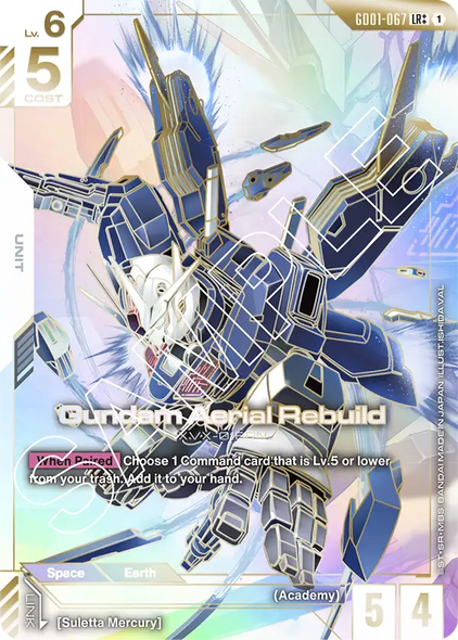 GD01-067, LR, Gundam Aerial Rebuild (2+ Alternate Art)