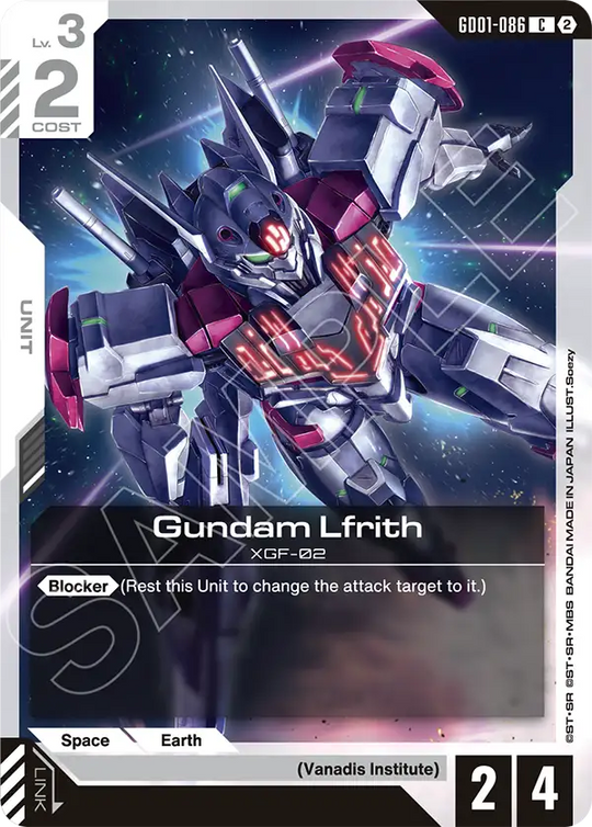 GD01-086, C, Gundam Lfrith (SC01 Reprint)