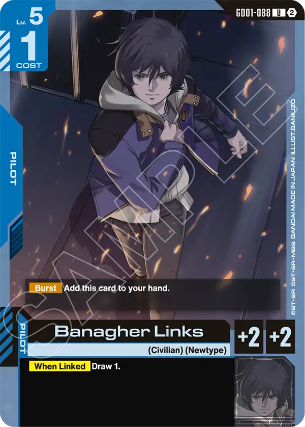 GD01-088, UC, Banagher Links (SC01 Reprint)