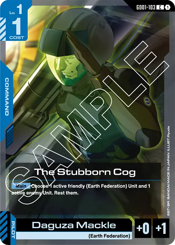 GD01-103, C, The Stubborn Cog