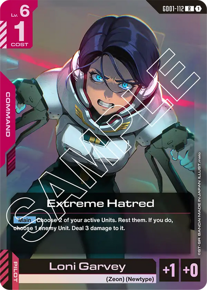 GD01-112, R, Extreme Hatred
