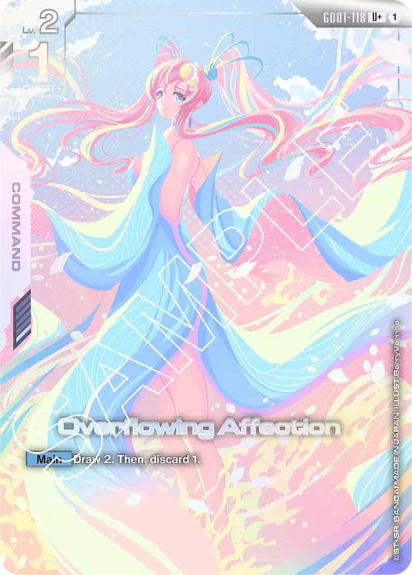 GD01-118, UC, Overflowing Affection (Alternate Art)