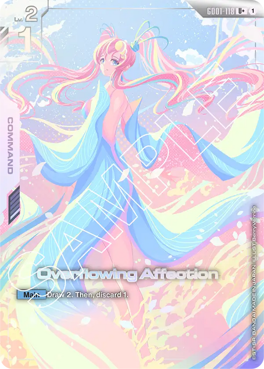 GD01-118, UC, Overflowing Affection (Alternate Art)