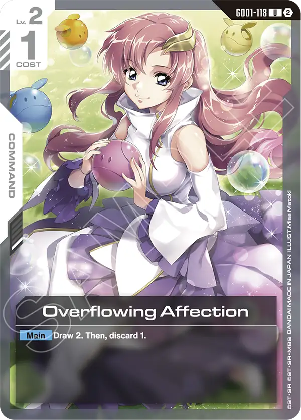 GD01-118, UC, Overflowing Affection (SC01 Reprint)