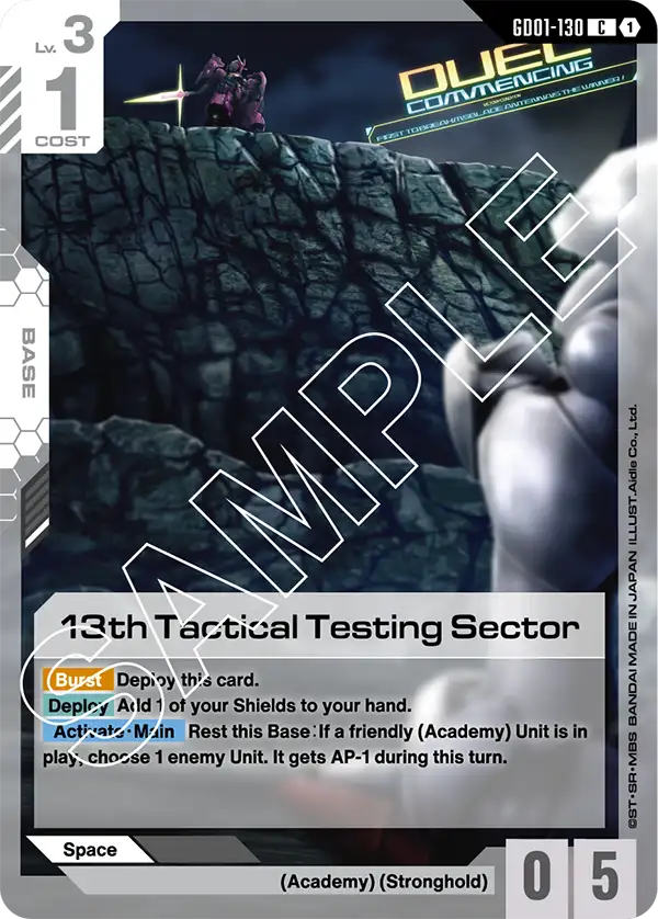 GD01-130, C, 13th Tactical Testing Sector