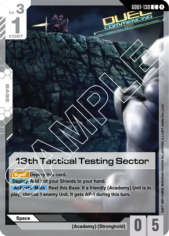 GD01-130, C, 13th Tactical Testing Sector