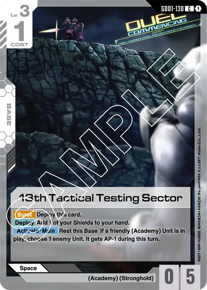GD01-130, C, 13th Tactical Testing Sector