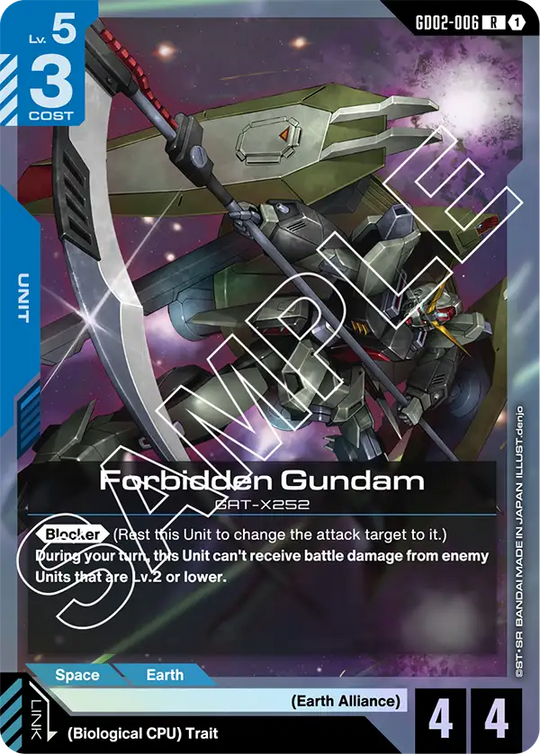GD02-006, R, Forbidden Gundam